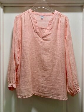 Women’s Old Navy Linen-Cotton Blend Pop Over, L